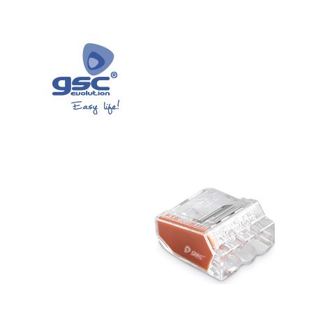 Pack 5 Steckverbinder 3-Wege 0,5-2,5 mm Orange GSC 001105518