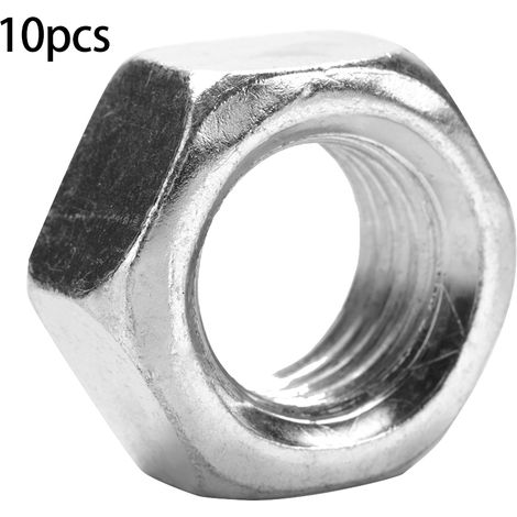 Écrous Hexagonaux M22 - Acier Au Carbone Zingué - Pour Fixation Industrielle Et Construction - Lot De 10 Pièces (1/5)