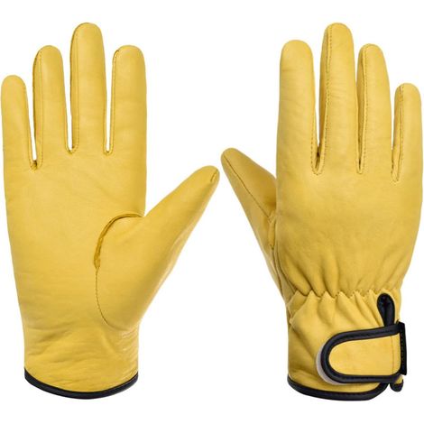 Gants de travail en cuir résistants aux épines - Pour le travail et le jardinage - Pour homme et femme (1/5)
