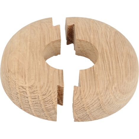 STEDO Echtholz-Einzelrosette - Eiche Roh - Loch: 22 mm x Aussen: 50 mm (1/2)