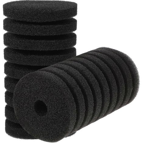 Lot de 2 éponges de nettoyage pour filtre d'aquarium (pièces de rechange)-10.80X6.00X6.00CM-Black