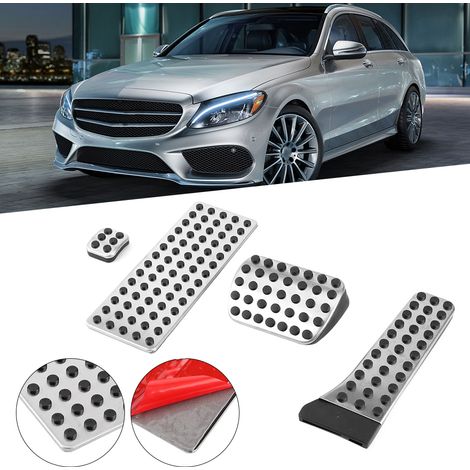 4 repose-pieds antidérapants pour pédale d'accélérateur compatibles avec Mercedes-Benz CESW GLK CLS SLK AMG 10-19 (1/5)