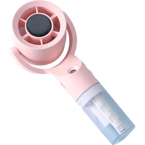 Ventilateur portable,Port Type-C,Refroidissement par pulvérisation,Réglage à 3 vitesses,Convient pour la maison et les voyages. (1/4)