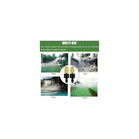 20-teiliges Messing-Sprühdüsen-Set, verstellbare Messing-Sprühdüsenköpfe, Sprinkler, Zerstäuber für die Gartenbewässerung - Crezuo