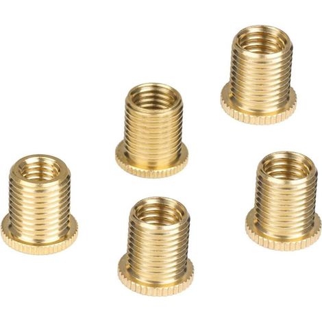 Jeu de 5 écrous d'insertion filetés 1,25 mm pour pommeau levier (1/5)