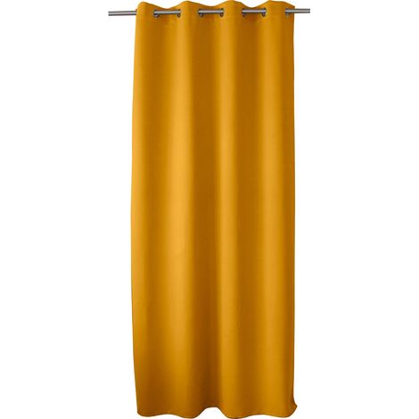 Rideau occultant OBSKUR 140 x 240 cm coloris MOUTARDE