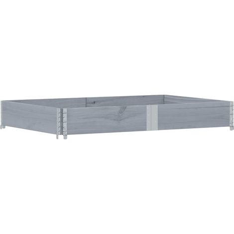 Collier de palette gris 150x100 cm bois de pin solide