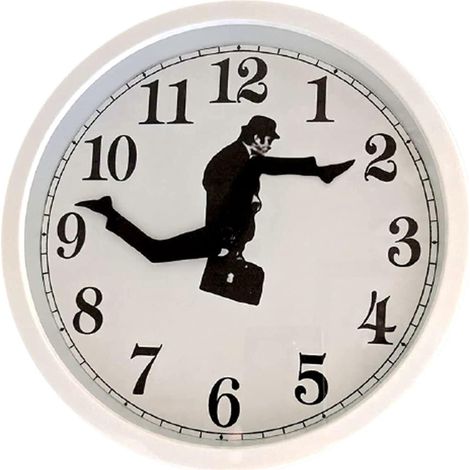 Geräuschlose und kreative Wanduhr, ideal für die Wohnzimmerdekoration (weiß). (1/5)