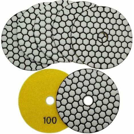 Disque de polissage diamant sec de 100 mm (4 pouces) pour marbre, granit, pierre naturelle et béton (1/5)
