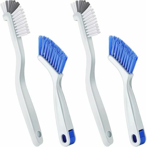 royaluxe - pièces brosse de nettoyage petite brosse à récurer pour nettoyer l'évier de la bouteille brosse de cuisine, bord coin coulis brosses de nettoyage de salle de bain, porte coulissante ou bros (1/5)