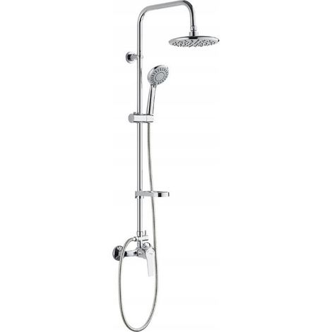 Ensemble de douche mural Enna avec robinet chromé