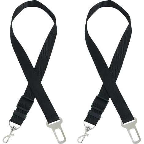 Lot de 2 Harnais de Sécurité Voiture pour Chien/Chat - Laisse Rallonge et Attache - Accessoire Transport Sécurisé pour Animaux (1/5)