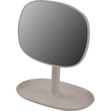 Miroir & Plateau à Bijoux "Vitamine II" 19cm Taupe