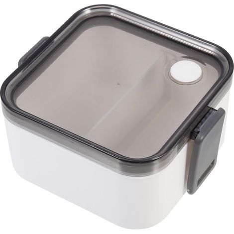 Boîte à lunch Bento en plastique blanc Healifty, capacité moyenne (1/5)