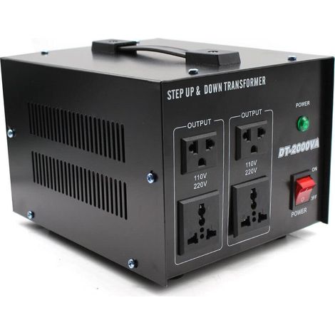 Transformador de tensión DT-2000 VA 2000 W 220 V a 110 V convertidor de voltaje step-up/down para todos los dispositivos electrónicos y eléctricos