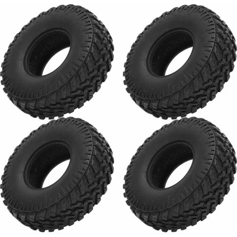 Lot de 4 pneus en caoutchouc souple pour micro-crawler Axial SCX24 1/24 (accessoires pour voiture RC, type A) (1/5)
