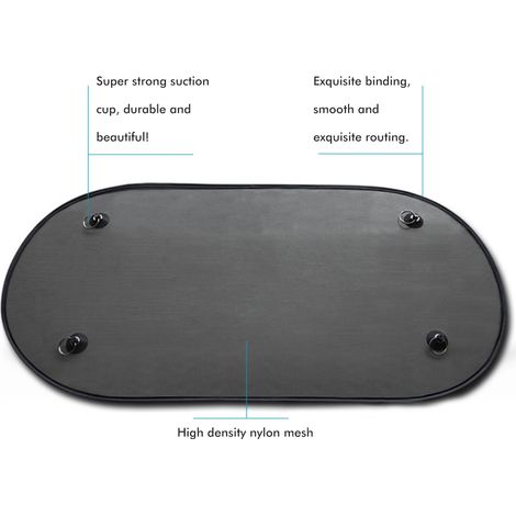 5Stores Pare-Soleil Voiture Universel Protection UV Nylon Adhésif Anti-Soleil Fenêtre Latérale Bébé Rideau Auto Obscurcissant (1/5)