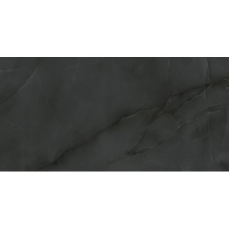 Carrelage effet Onyx Noir Obsidienne 120x60x0,9 cm Brillant Nerolio - Sol et mur intérieur (vendu par carton de 1,44 m²) - RO'MA CARRELAGE