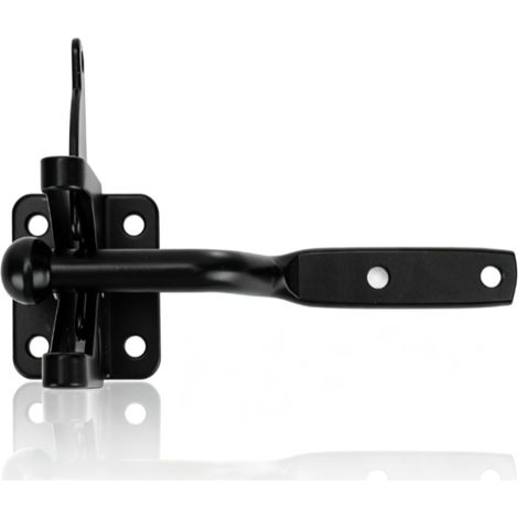 Serrure de Porte pour clôture en Bois, Levier de gravité Automatique de Serrure de Porte en Bois avec Corde de Traction de câble en Acier pour clôture en Bois (1/5)