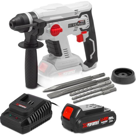 Marteau perforateur sans fil 20V avec moteur à induction avec batterie 2Ah - X-Performer (1/4)