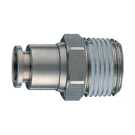 10,0 x RACCORDO DRITTO AUTO FILETTO MASCHIO AC 50/A ANI