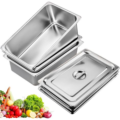 Plat Four Inox 3 Pièces Revêtement Antiadhésif 32.5 x 17.5 x 6.5 cm (1/5)