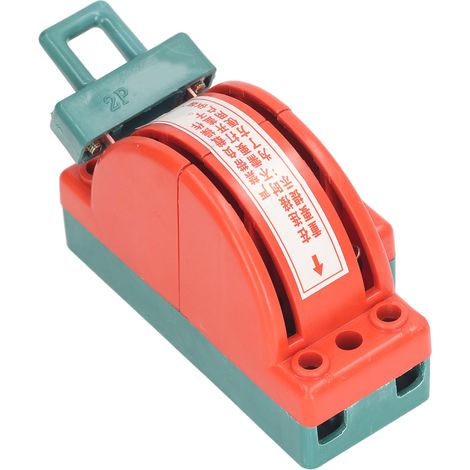 Interrupteur à couteau bipolaire à double position, sectionneur, interrupteur de charge électrique avec anneaux de fixation 220 V/380 V 32 A (1/5)