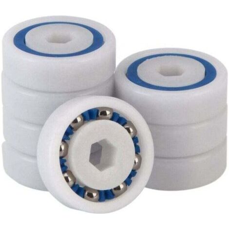 Pack de de 8 remplacement du roulement à billes , XU,Polaris 9-100-1108 compatible avec des roulements hexagonaux - (1/4)