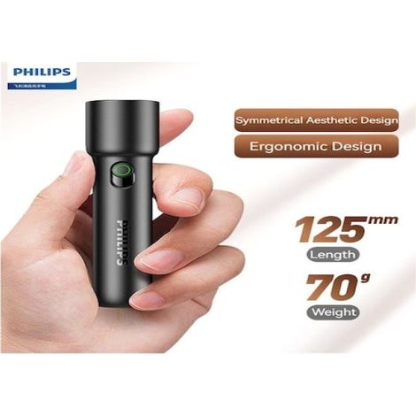 Lampe torche Philips SFL1235, éclairage puissant, charge ultra-rapide, longue autonomie, éclairage portable d'urgence pour la maison et l'extérieur (1/5)