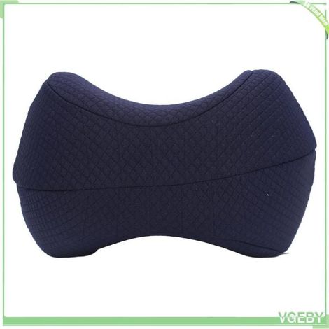 Oreiller de jambe - FAFEICY - Mousse à mémoire de forme - Housse amovible - Confort optimal - Bleu marine (1/5)