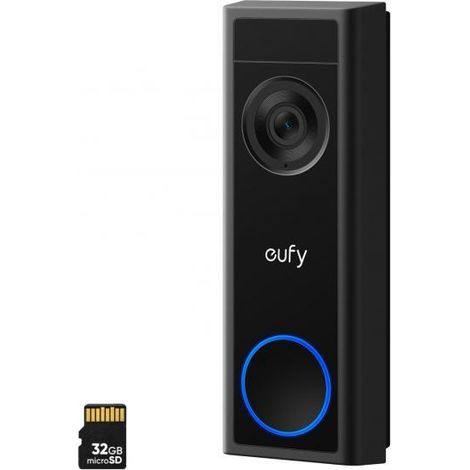 Eufy Video Doorbell C31 timbre de video negro 2K FHD