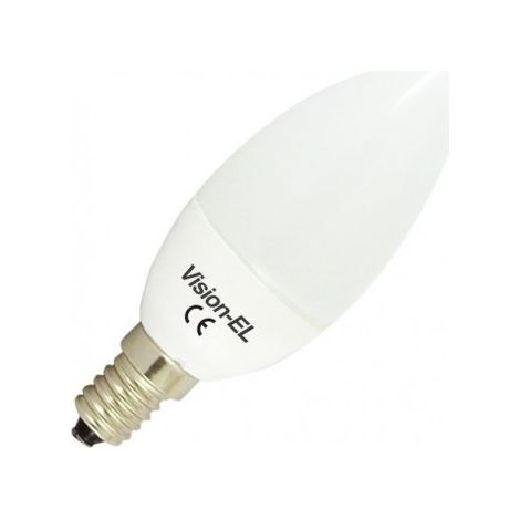 Ampoule LED E14 Flamme opaque blanc chaud 4W (35W) 3000°K