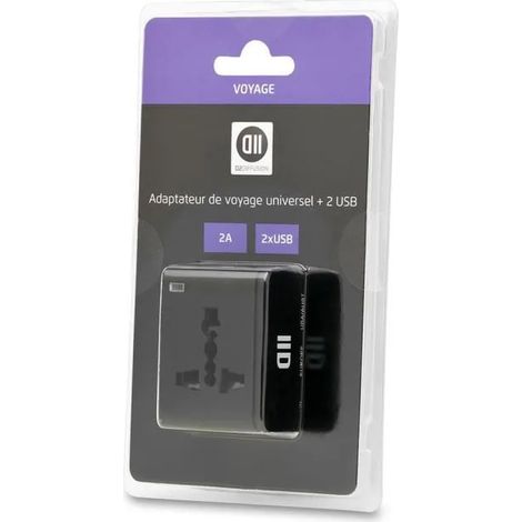 Adaptador de viaje fusion multi pays 2usb 2a 1350W 5V