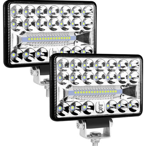 Feu de Travail LED 108w 36 Grosse Portée Étanche Noir en (1/5)