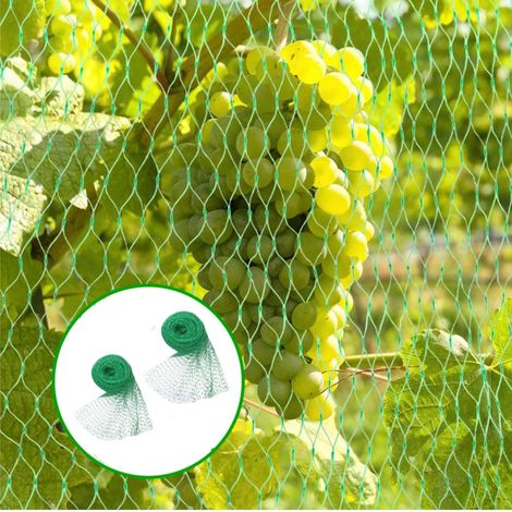 Vogelschutznetz, 2 Stück Garten-Vogelnetz, Vogelschutznetz für Obstbäume, grünes Gartennetz, Schutznetz für Obstbäume, Obstbaumnetz, Volieren-Hühnerstallnetz