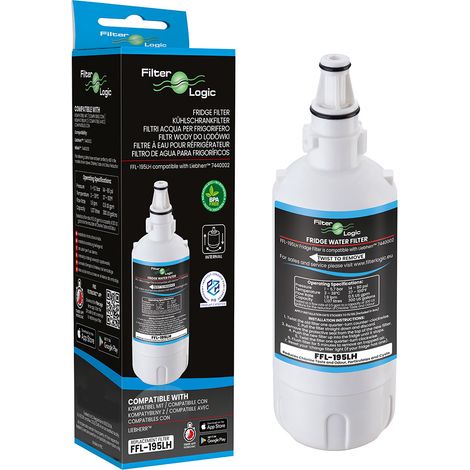 FilterLogic FFL-195LH Fridge Water Filter Compatible with Liebherr 7440002 (1/2)