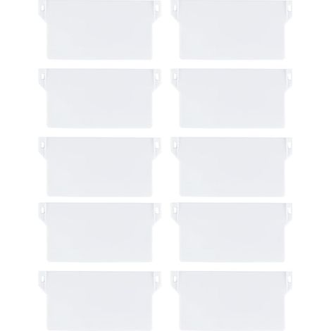 Lot de 10 panneaux lestés pour rideaux à lamelles, pièces de rechange et accessoires pour stores verticaux de portes et fenêtres (89 mm) (1/5)