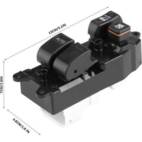 Interrupteur principal de lève-vitre électrique avant gauche (côté conducteur) pour Toyota RAV4 2000-2005 8482042160 (1/3)