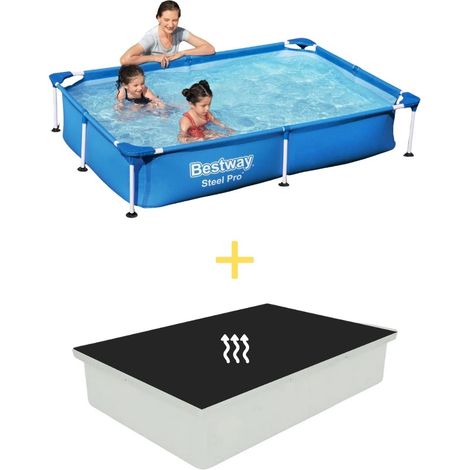Bestway Bestway Steel Pro Rectangulaire - 221x150x43 cm - 2-pièces  S22288 (1/5)