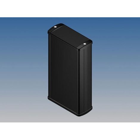 Alloggiamento in alluminio - NERO -160 x 85,8 x 36,9 mm