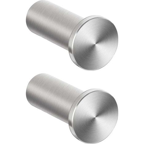 Screw-in hook, round wall hook, 50 mm, sturdy coat hook for bathroom, bedroom, kitchen, entrance, towel hook MUMU (1/4)
