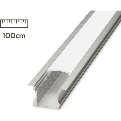 Alu Fugen-Profil eloxiert 18x15mm opal - Länge: 100cm