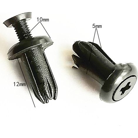 Rivets de voiture, fixations, boîte de 635 clips de fixation en plastique pour la réparation de pare-chocs. (1/4)