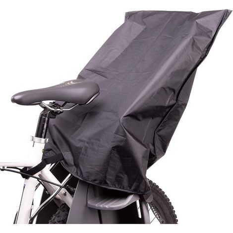 Funda impermeable para el sillín trasero de la bicicleta - Funda universal - Negra (1/5)