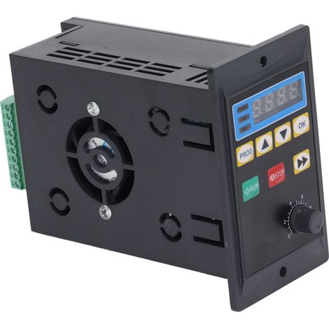 Convertisseur de fréquence 1,1 kW Variateur de vitesse moteur 176-264V monophasé Entrée Sortie triphasée 0-220V (1/5)