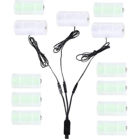 Câble d'alimentation USB 3 en 1 pour lampes de poche, jouets, bougies et réchauds à gaz - Version 6V (1/4)