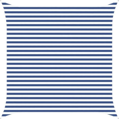 Toldo Vela de Sombra Azul y Blanco 3,6 x 3,6 m vidaXL