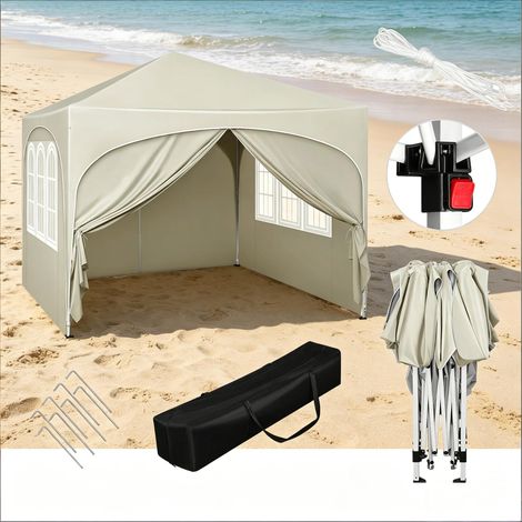 Tente de toit avec sac transport, tente extérieure, protection solaire instantanée, tente réception pour fête et événement, montage rapide (1/5)