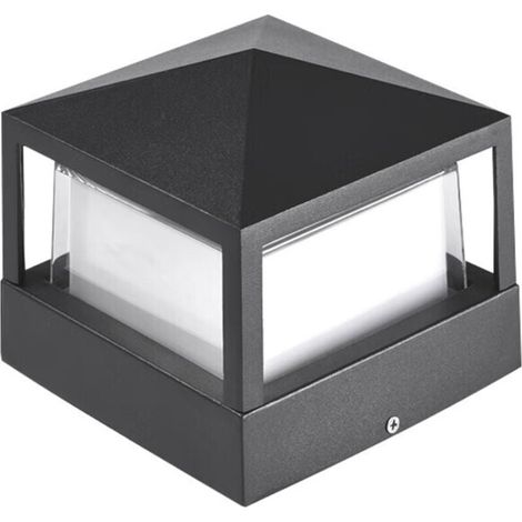 Außensäulenleuchte für Tor/Villa, IP65 wasserdicht, Aluminium – Garten, Landschaft, Rasen, Eingang (Warmweiß) (1/4)