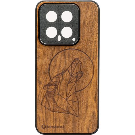 Custodia in legno Bewood per Xiaomi 14 WOLF IMBUIA (1/2)